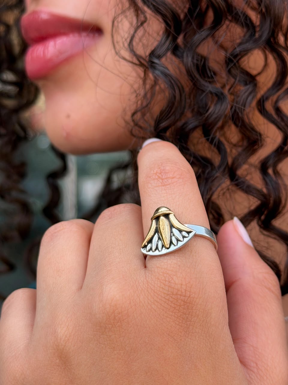 Bloomveil Ring in Sterling Silver -925