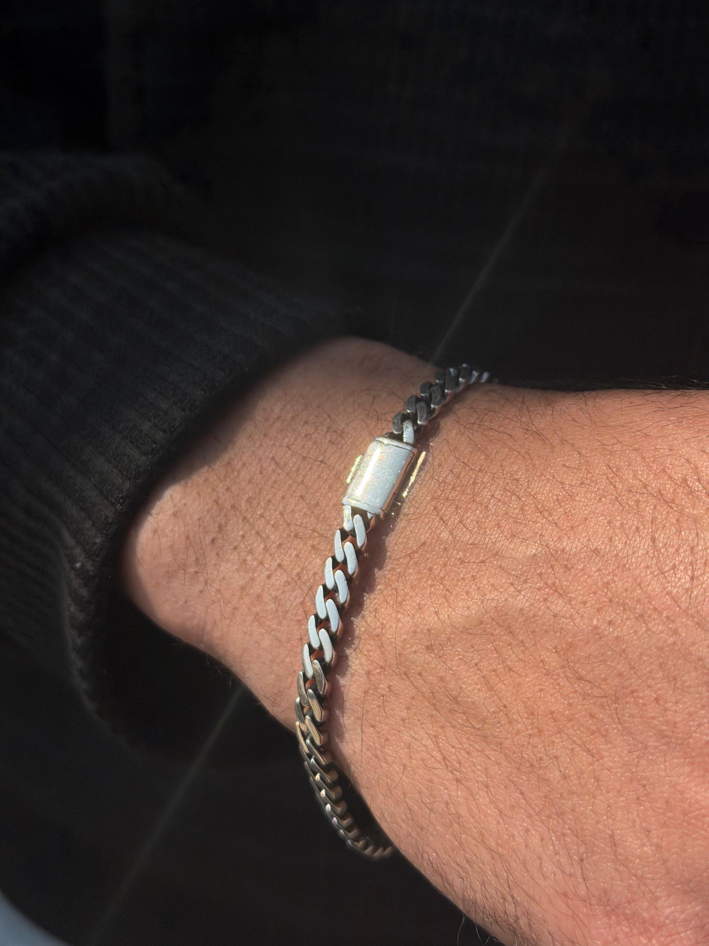 Crast Gru Bracelet S925 Sterling Silver -(21.5cm-5.5mm)