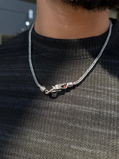 Dragon Necklace for Men's Sterling Silver 925s- (46cm-3mm)