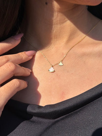 Fine Gold plated Divas' Dream Necklace-in Sterling Silver -925