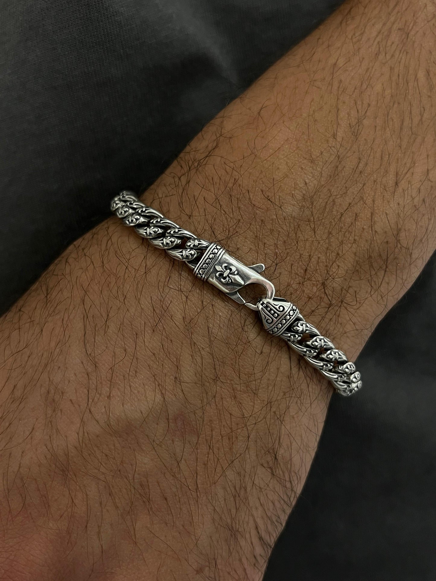 Vikings Grommet Bracelet S925 Sterling Silver for men