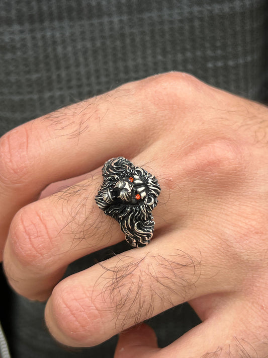 Midnight Beast Ring -Sterling Silver 925s