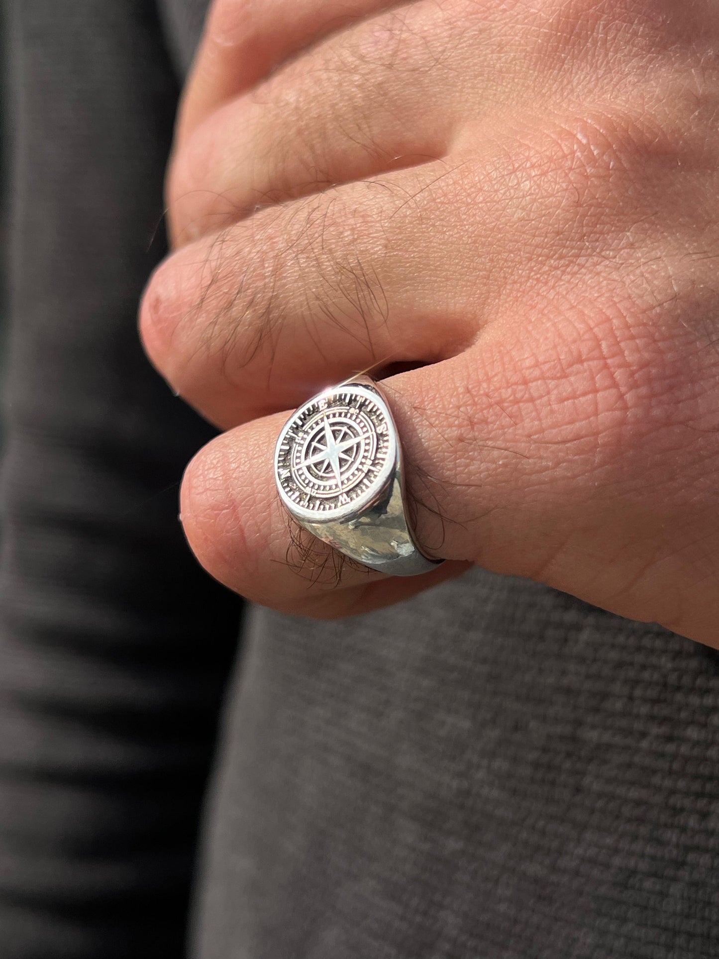 Sharp Compass Ring -for Men's Sterling Silver 925s