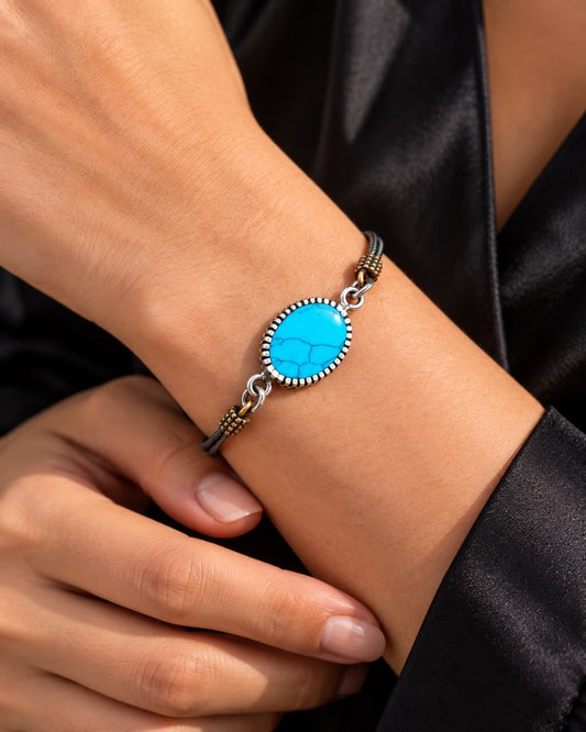 Zarqa Bracelet -in Sterling Silver -925s-18cm