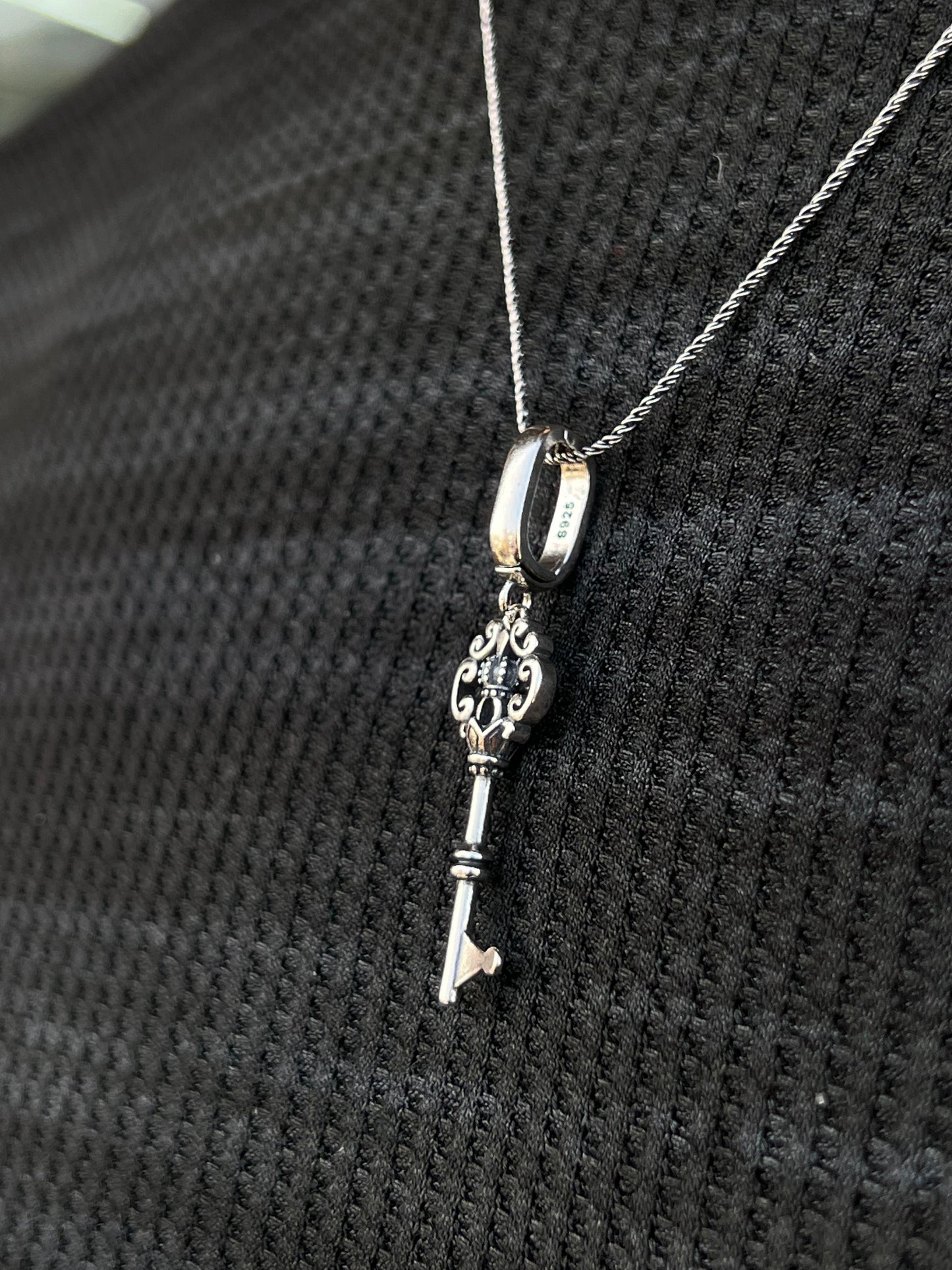 Monarch Key Pendant – S925 Silver-4.5cm