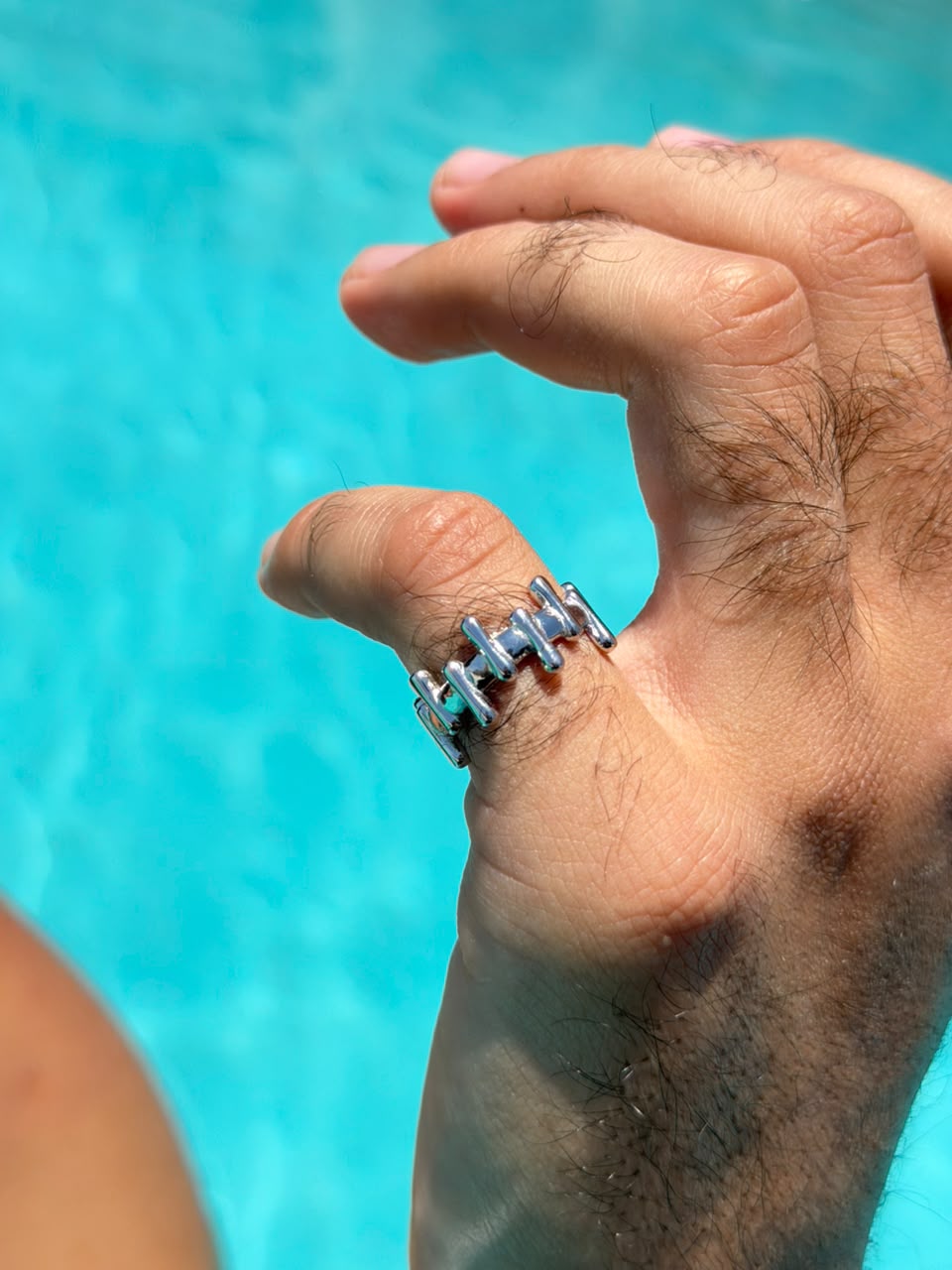 Rivet Ring in Sterling Silver 925s