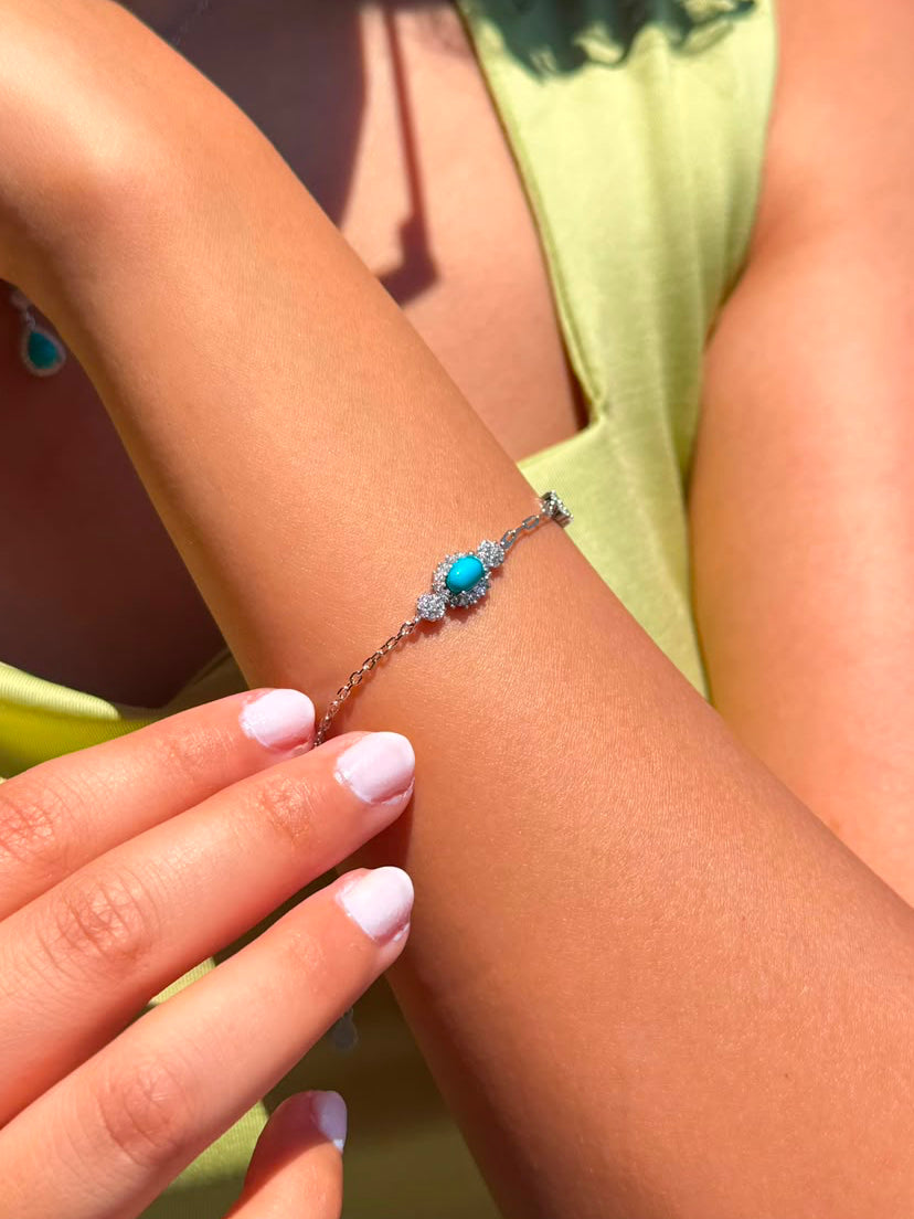 Fayrouz Bracelet -in Sterling Silver -925s