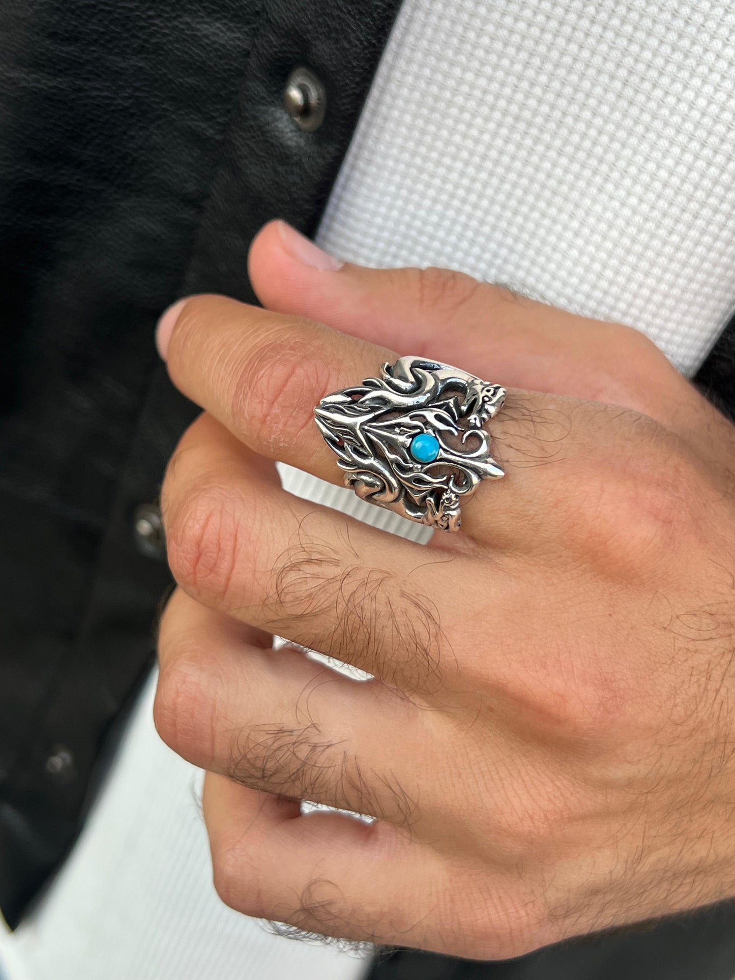 Demon’s Flame  Ring -Sterling Silver 925s