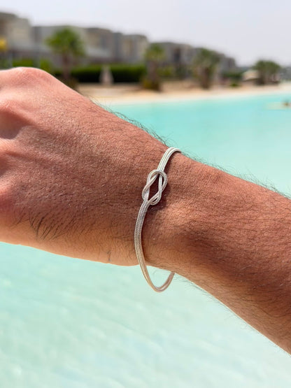 Knotted SnakeBracelet Sterling Silver 925s