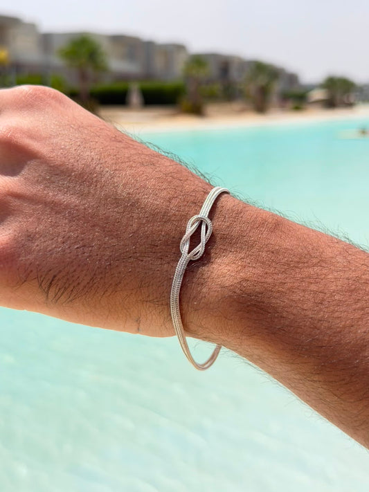 Knotted SnakeBracelet Sterling Silver 925s