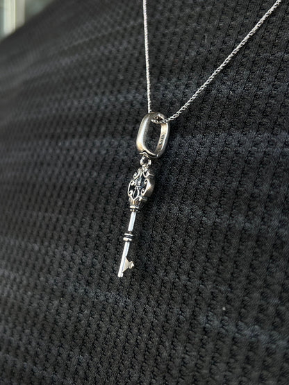 Monarch Key Pendant – S925 Silver-4.5cm