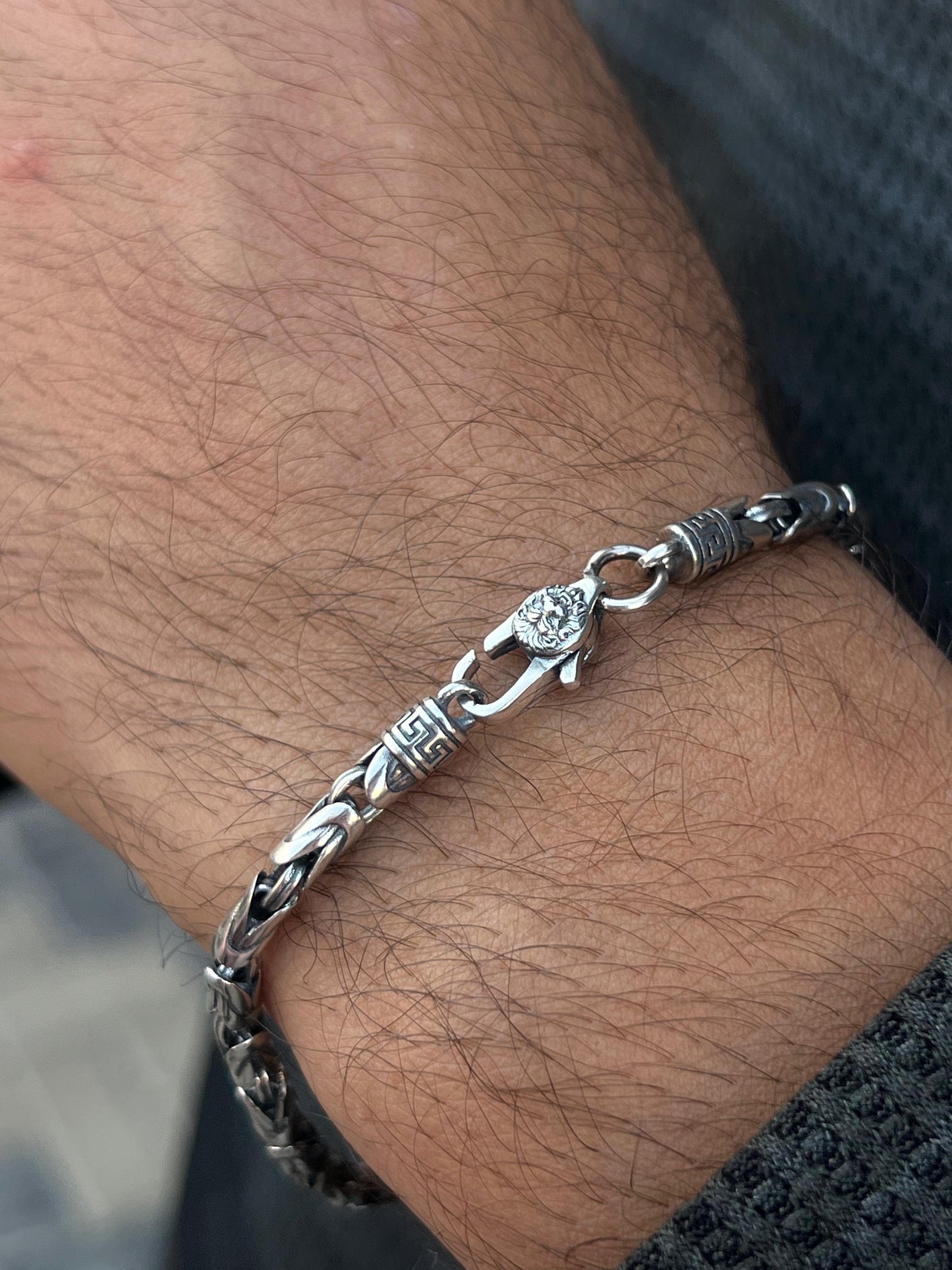 Trio King bracelet for men-Pure925s (21cm)