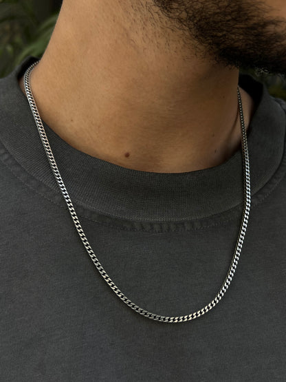 V cut Necklace for Men's Sterling Silver 925s