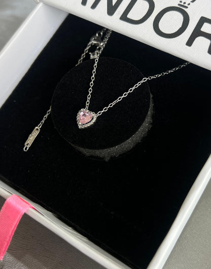 Heart Necklace -Italian Silver 925