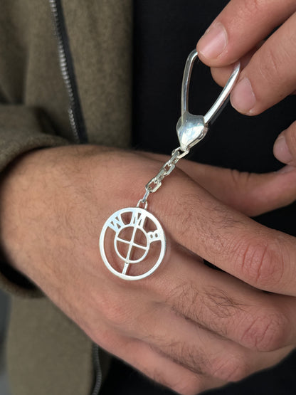 BMW Key Chain -Sterling Silver-9cm