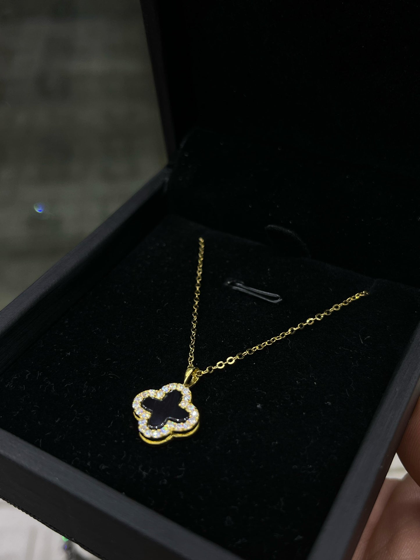 Gold plated Van cleef Necklace -sterling Silver-925s