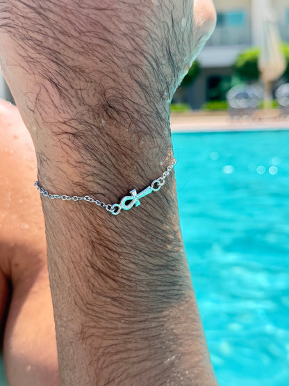 Ankh Bracelet in Sterling Silver925s