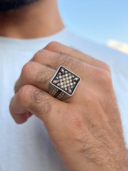 Crown Jewel Ring -Sterling Silver 925s