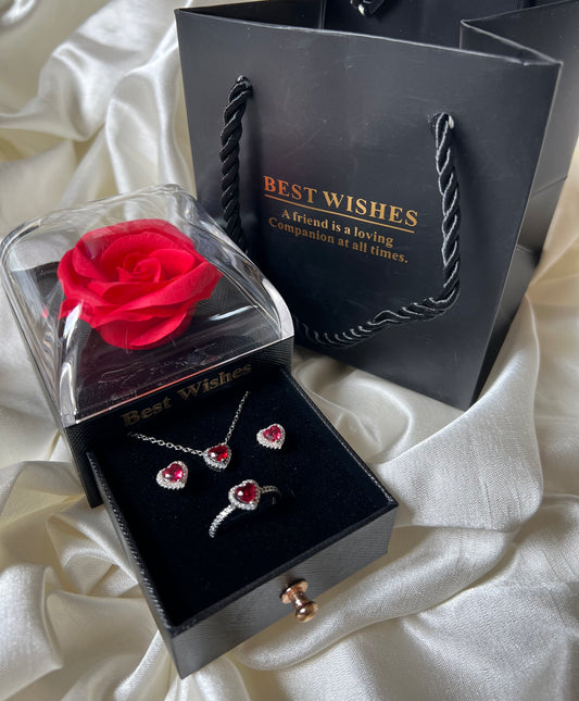 Small black (Natural Flower) Gift box 🌹