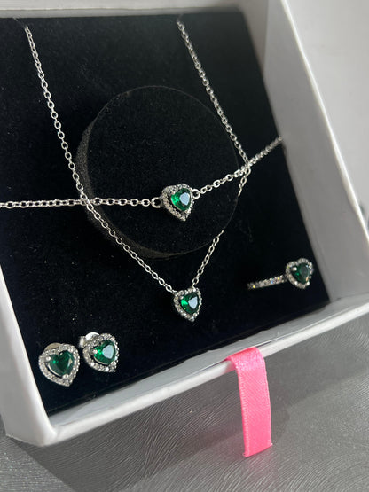 Full Heart Set - Italian Silver 925