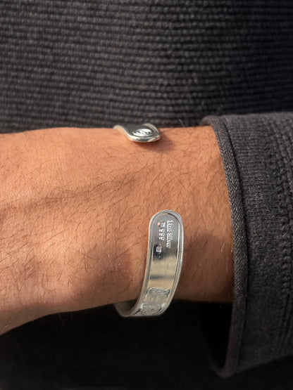 BTC Pure 999 Fine Silver - 1 Ounce - "سورة الناس" Bangle-Price Based on Spot Market