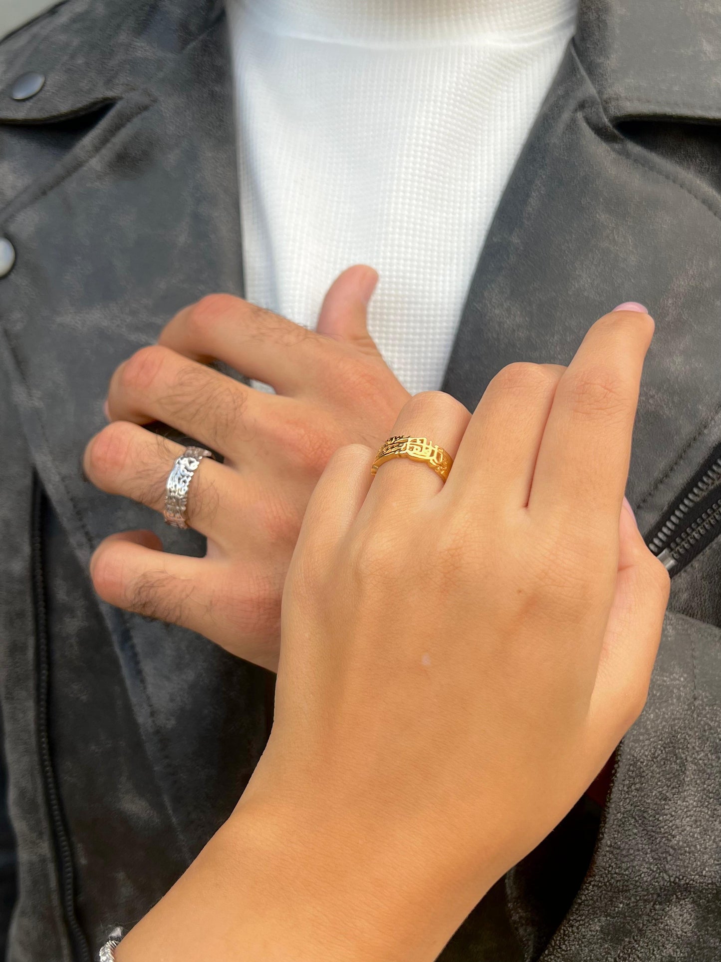 Premium-Thick Couple Band Ring - 925Silver-7mmولك فى القلب مستقر ومقام)؛)