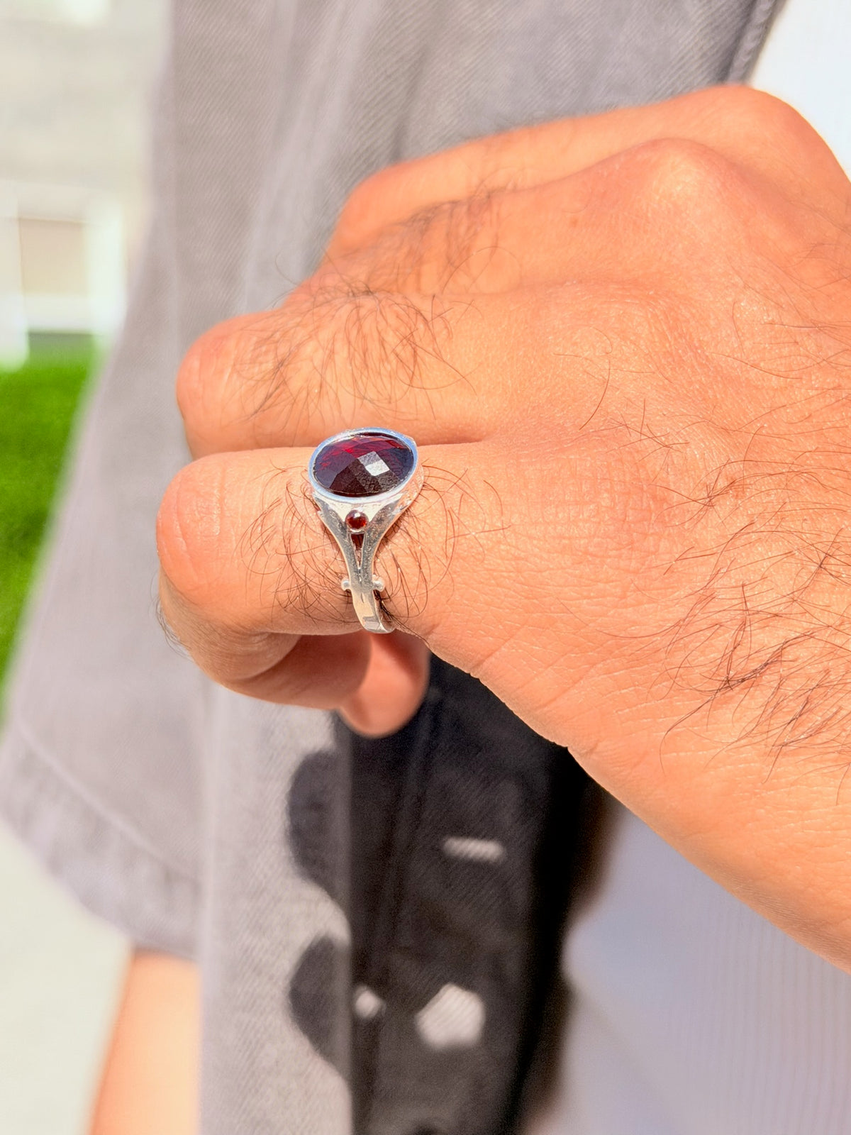 Emeraldon Ring in Sterling Silver 925s