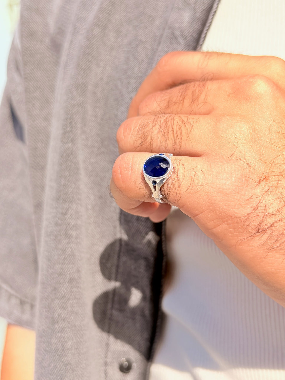Emeraldon Ring in Sterling Silver 925s