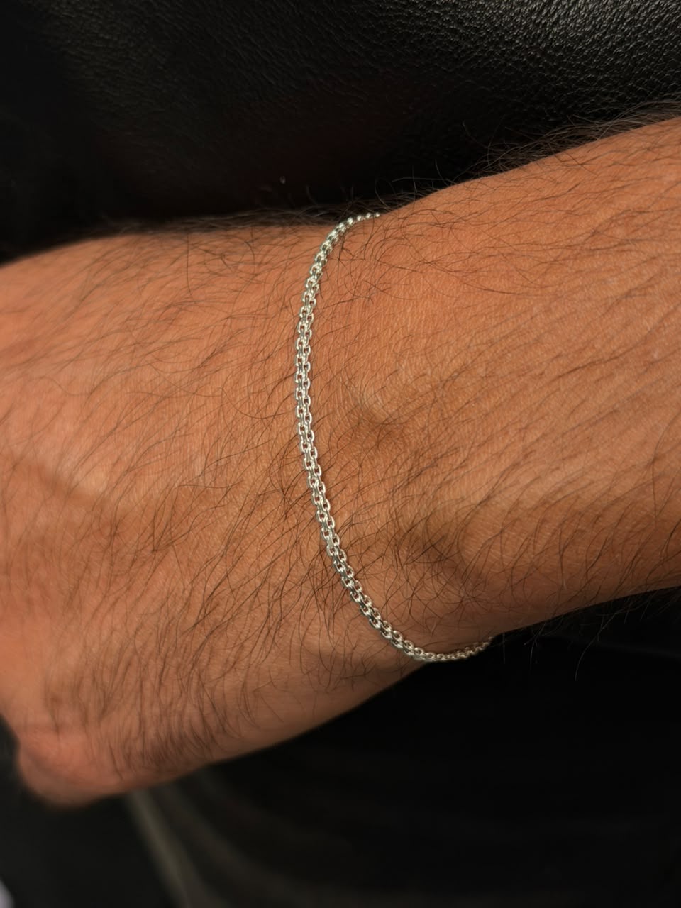 Bismark Bracelet for Men's Sterling Silver 925s -2mm-