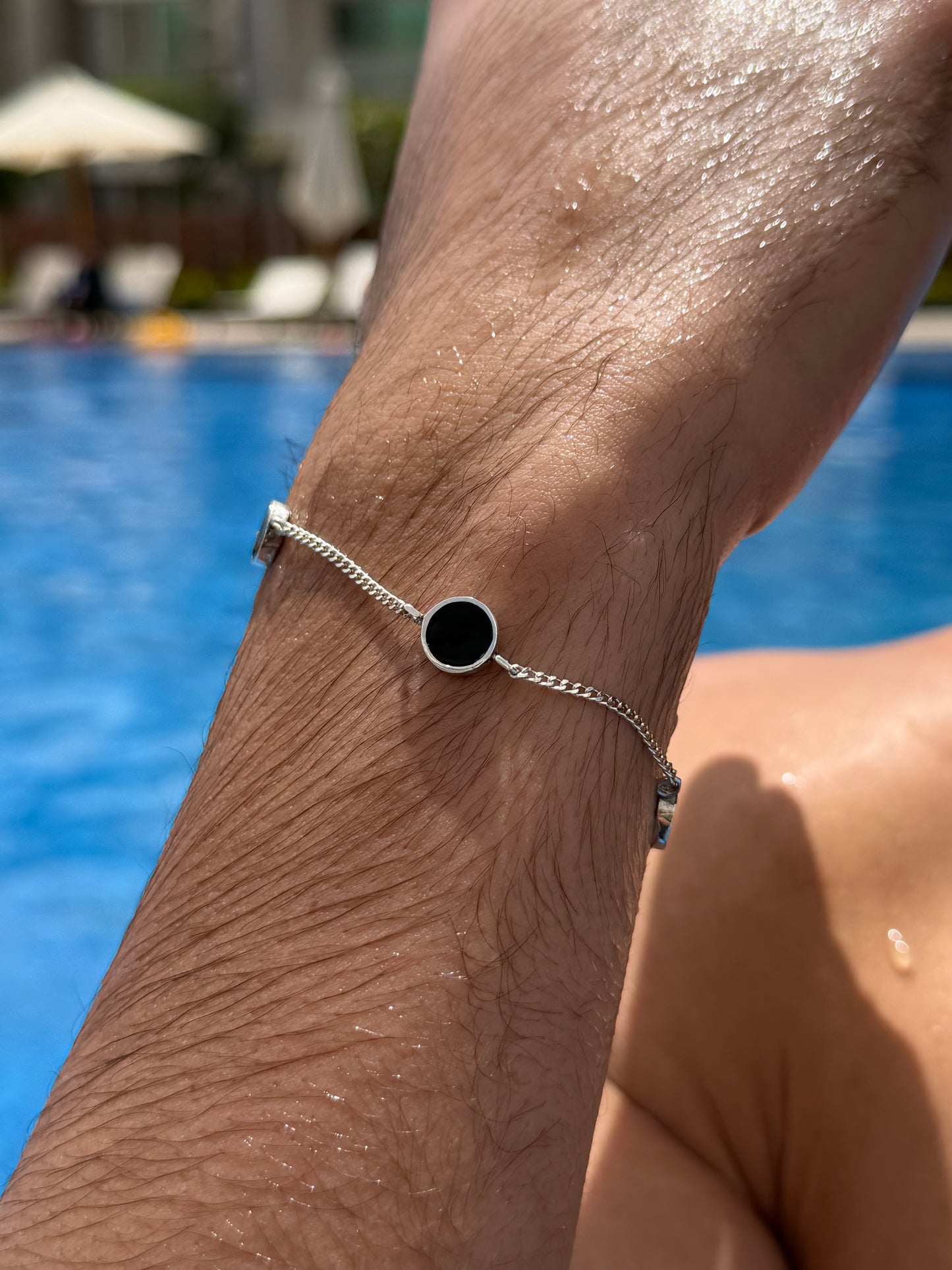 Black Onyx Bracelet Sterling Silver 925s