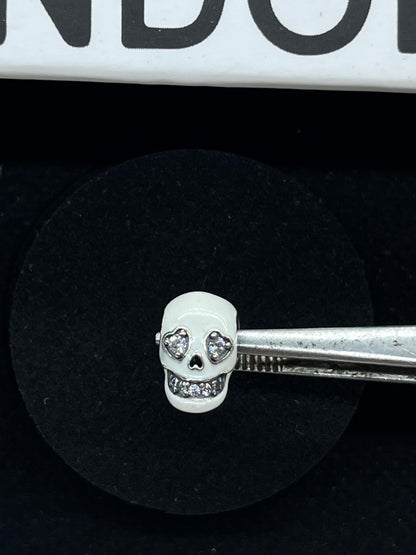 Pandora Glow-in-the-dark Sparkling Skull Charm