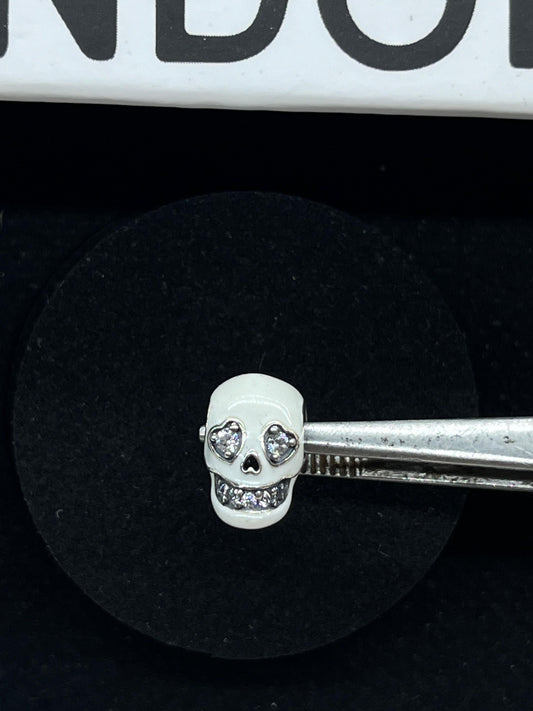 Pandora Glow-in-the-dark Sparkling Skull Charm