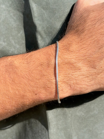 Sleek Costie Bracelet for Men's Sterling Silver 925s -1.5mm-