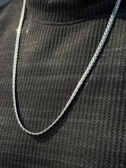 Franko Link Chain For Men Sterling Silver925 -(64cm-4mm)