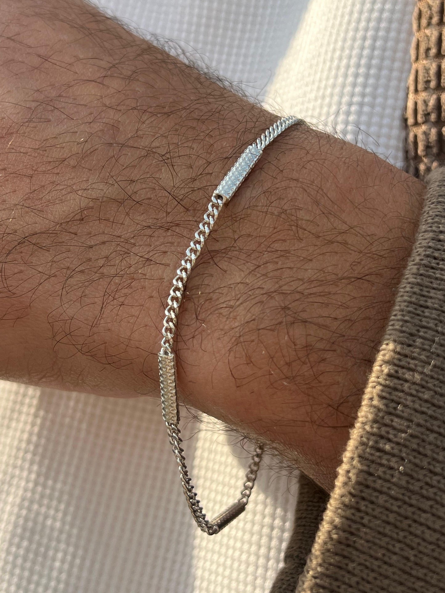 Diamond Bar Grommet-S925 Sterling Silver