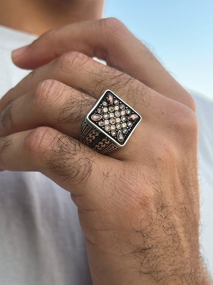 Crown Jewel Ring -Sterling Silver 925s