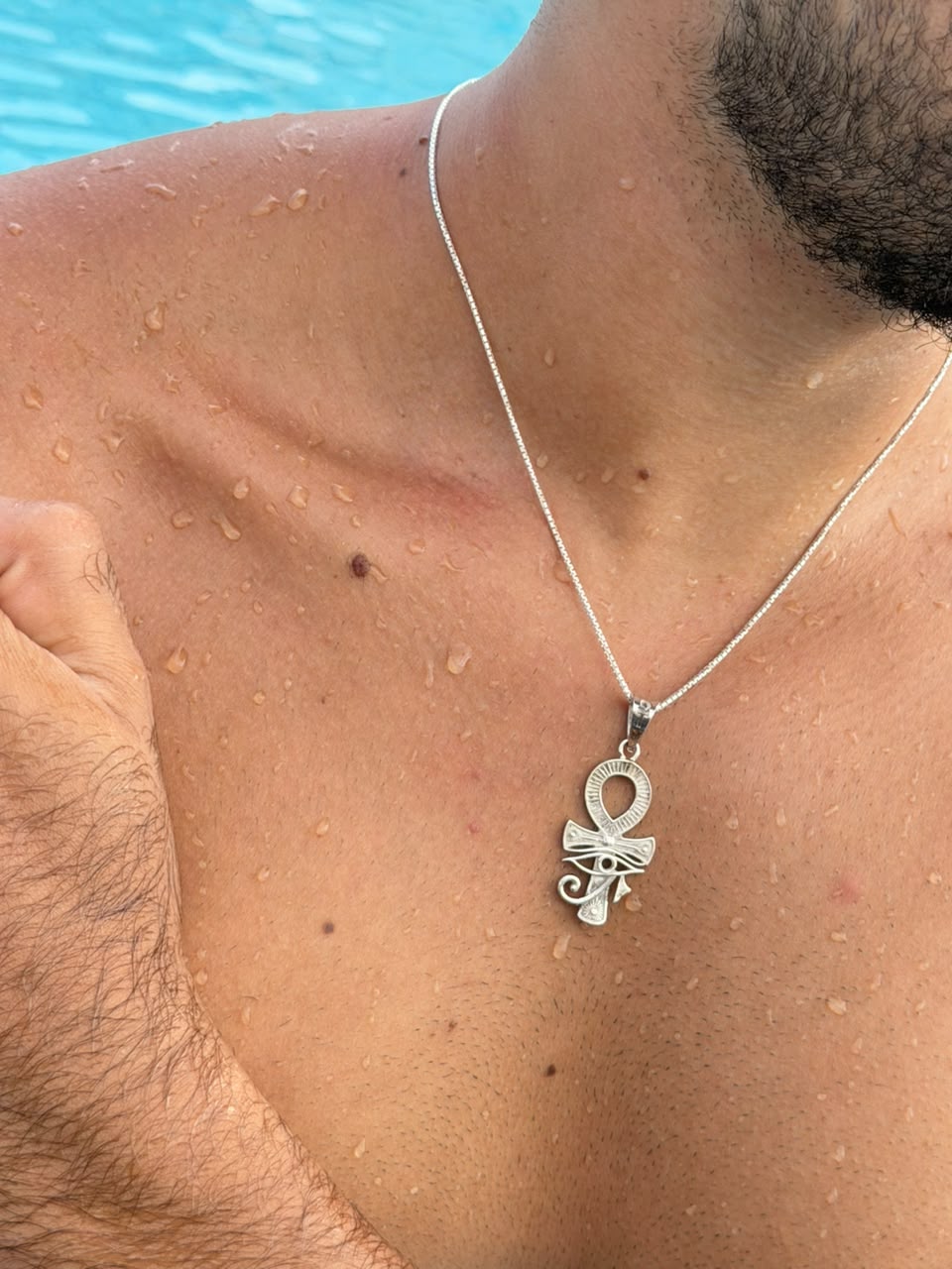 Nefra Necklace for Men's Sterling Silver 925s