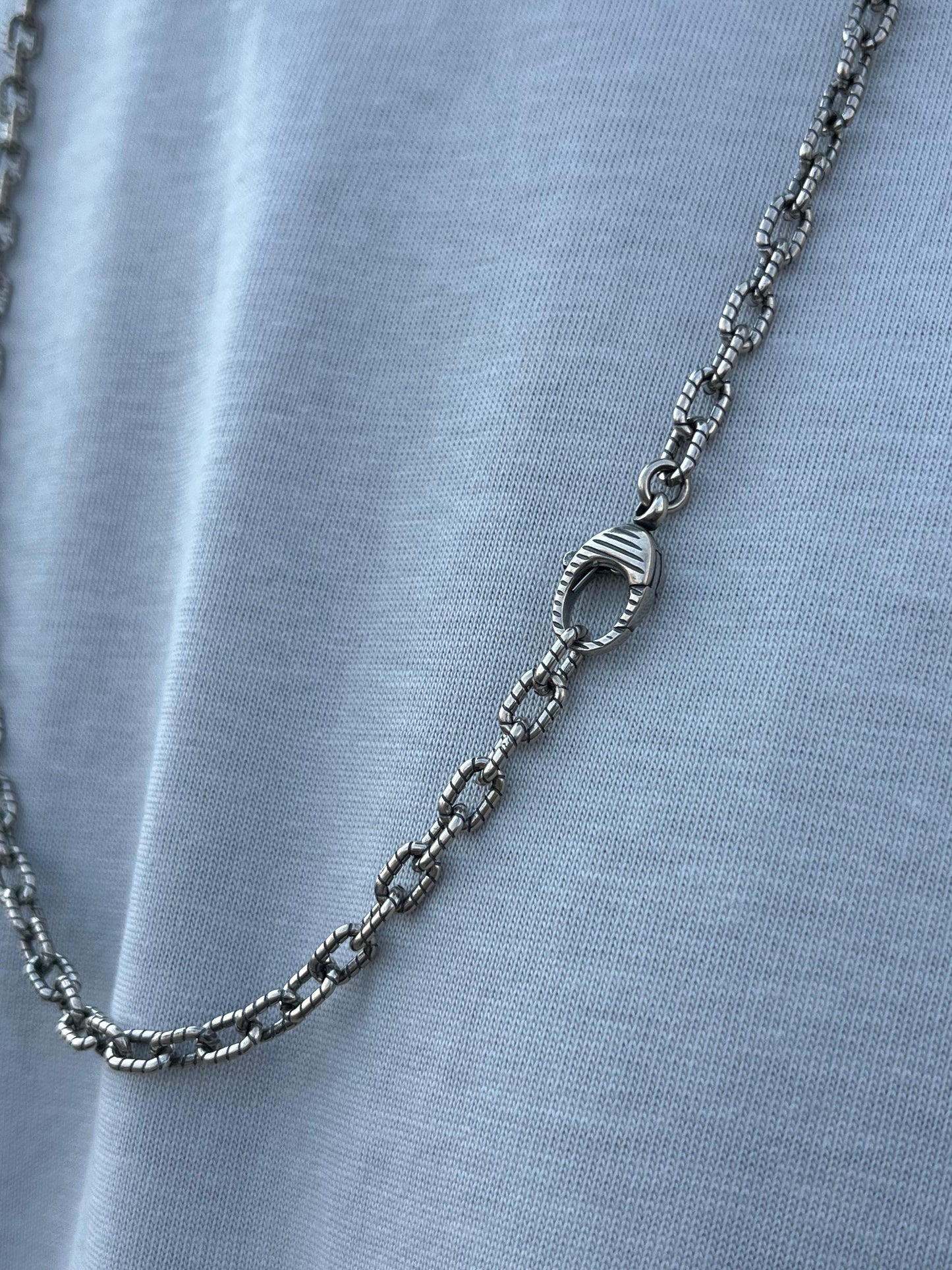 Shadow Link Necklace for Men's Sterling Silver 925s