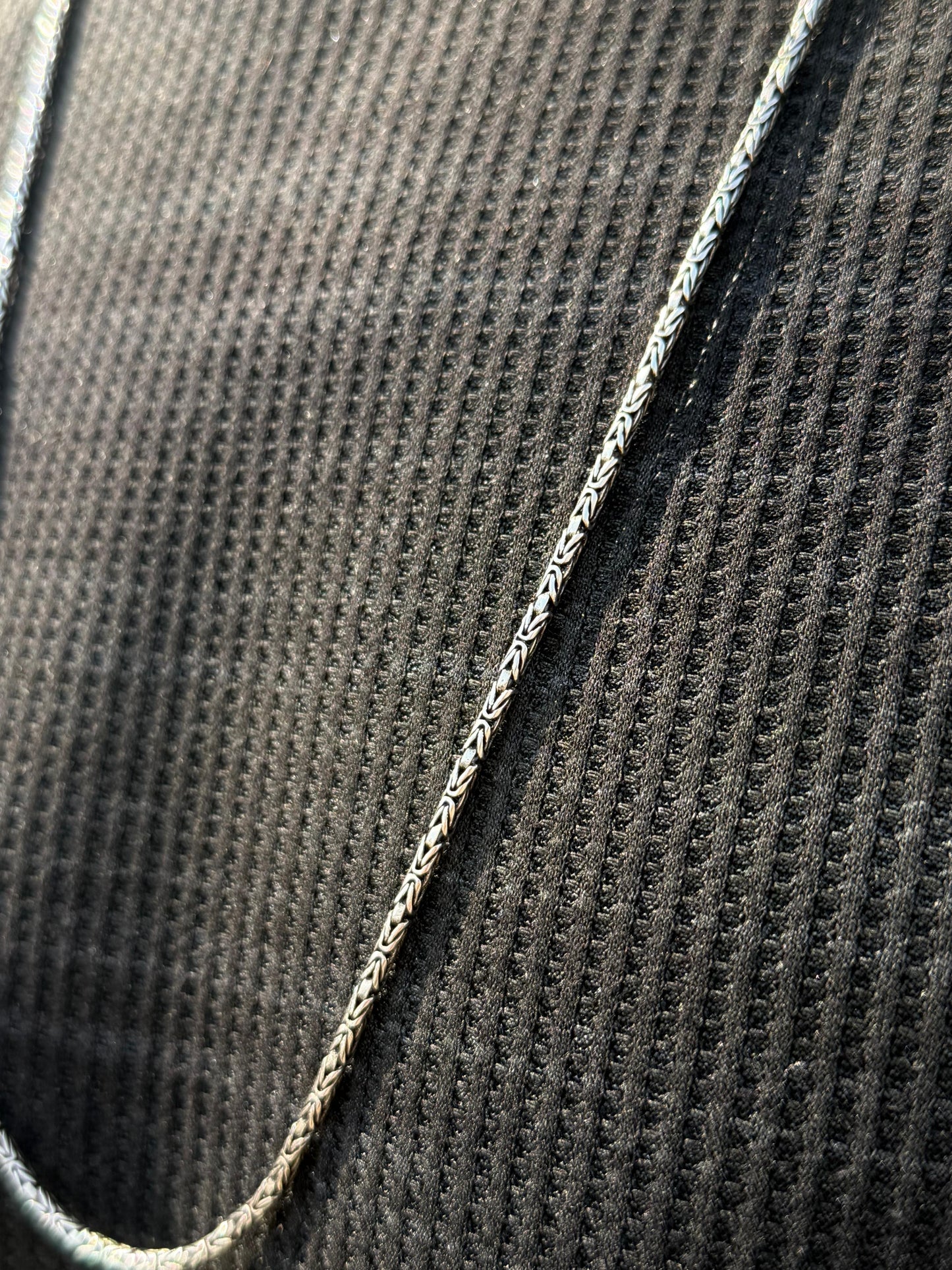 King Necklace for Men's Sterling Silver 925s- 75cm-2.5mm