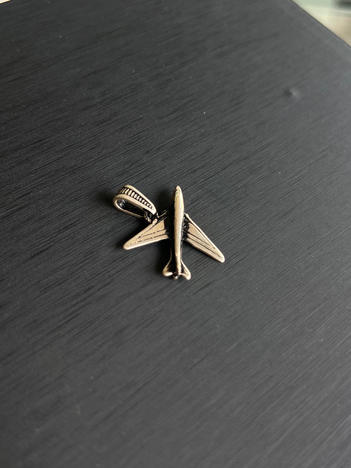 Military Airplane Pendant – S925 Silver-2.5cm