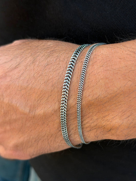 DRAGON BONE-S925 Sterling Silver Bracelet