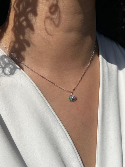 Magic Shell Necklace in Sterling Silver 925s