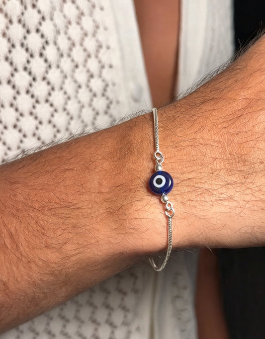 Evil eye Bracelet for Men's Sterling Silver 925s 🧿