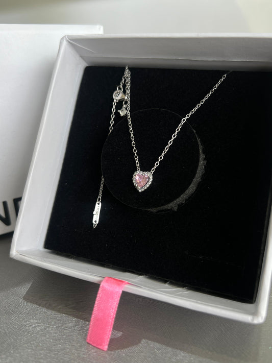 Heart Necklace -Italian Silver 925