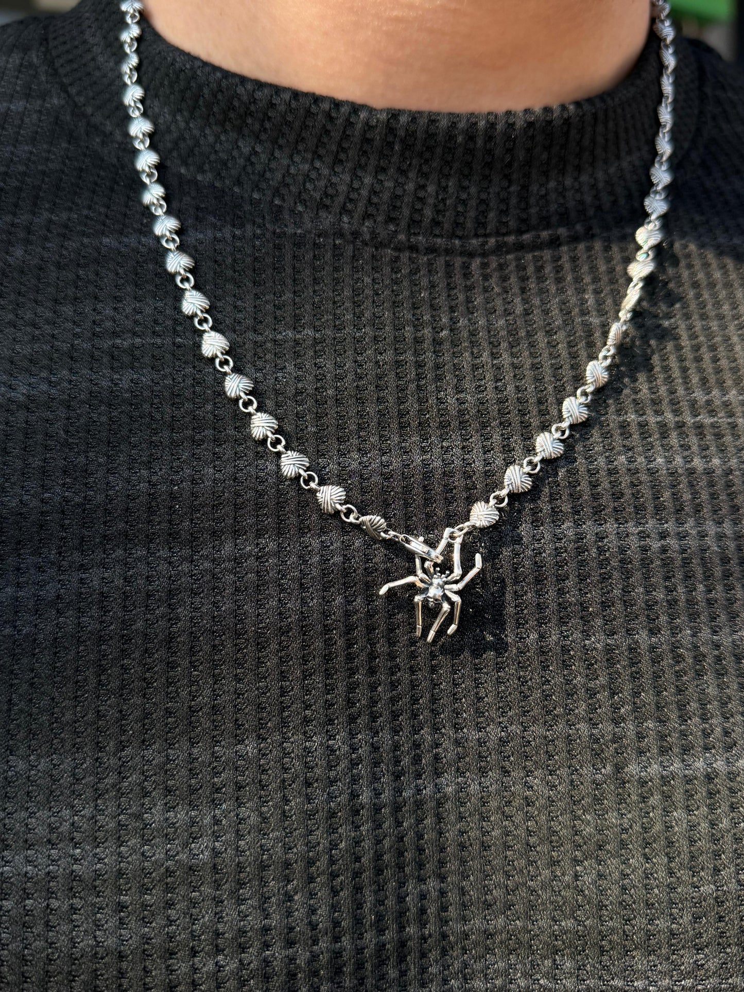 Spider Arctic Chain For Men Sterling Silver925 -(57cm-5,5mm)