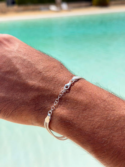 Triple Chain Bracelet Sterling Silver 925s