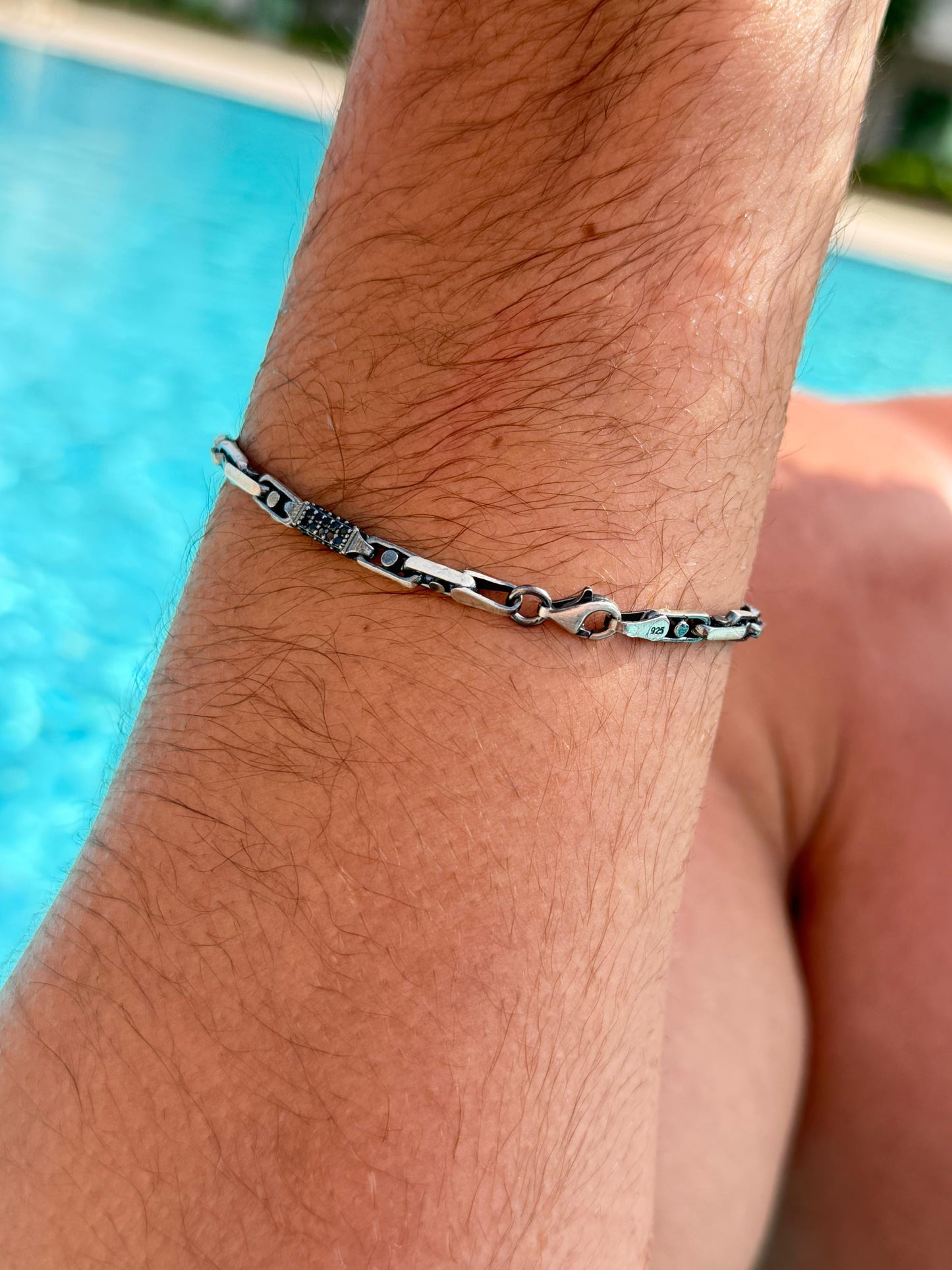Shadow Link Bracelet Sterling Silver 925s(20cm-3.5mm)