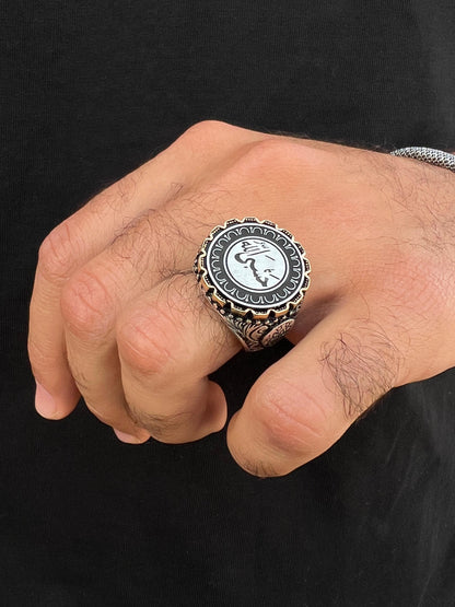 Islamic Ring(حَسْبِيَ اللَّهُ) -for Men's Sterling Silver 925s