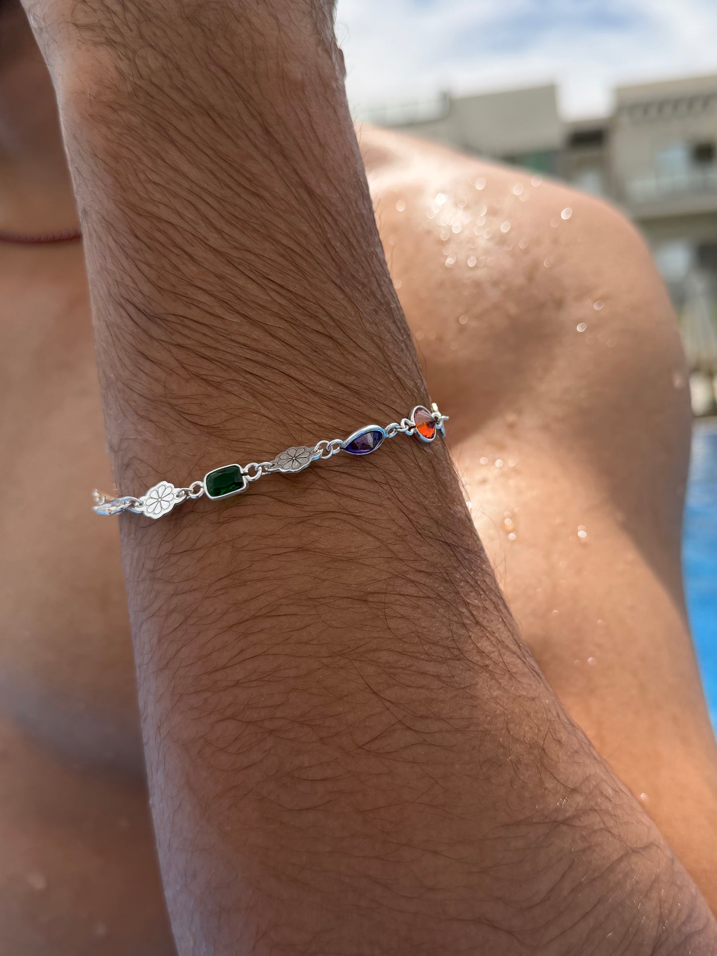 ZIRCONIA CHAOS Bracelet Sterling Silver 925s