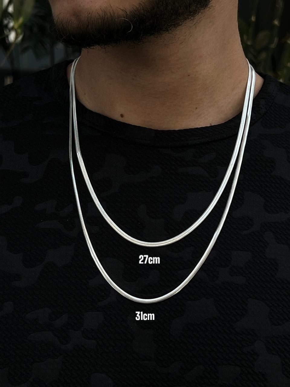 Snake chains for Men's Sterling Silver 925s
